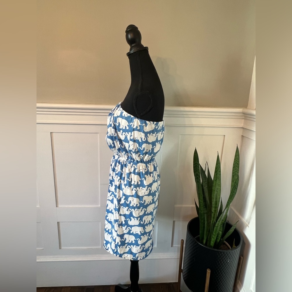 Lilly Pulitzer Blue Tusk In Sun Windsor Strapless Dress - Picture 2 of 10